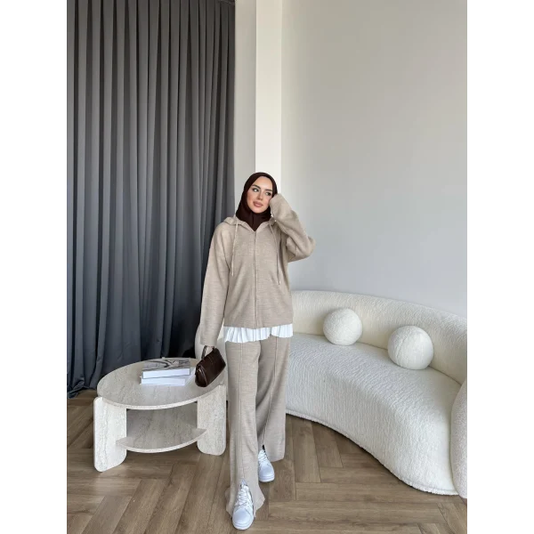 Berlin Triko Takım - Vizon