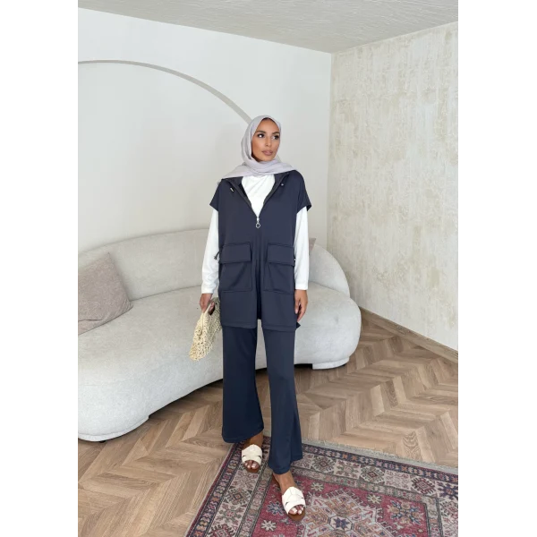 Bluen Yelekli Takım - Antrasit