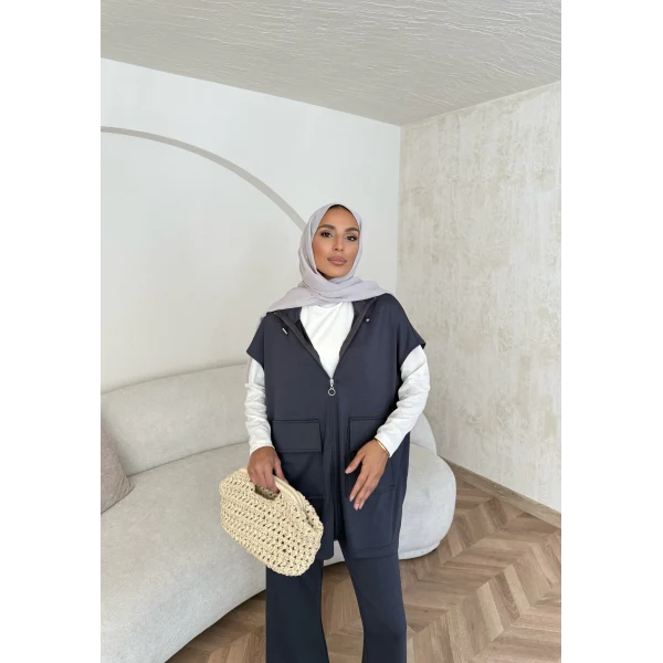 Bluen Yelekli Takım - Antrasit