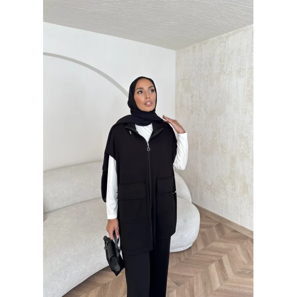 Bluen Yelekli Takım - Siyah