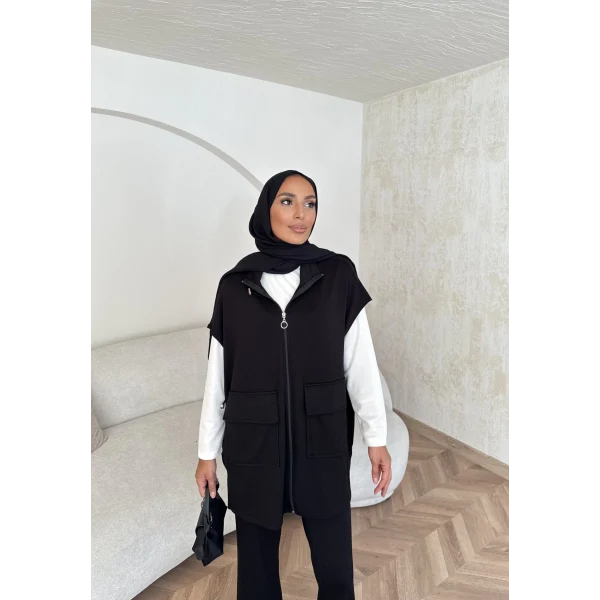 Bluen Yelekli Takım - Siyah