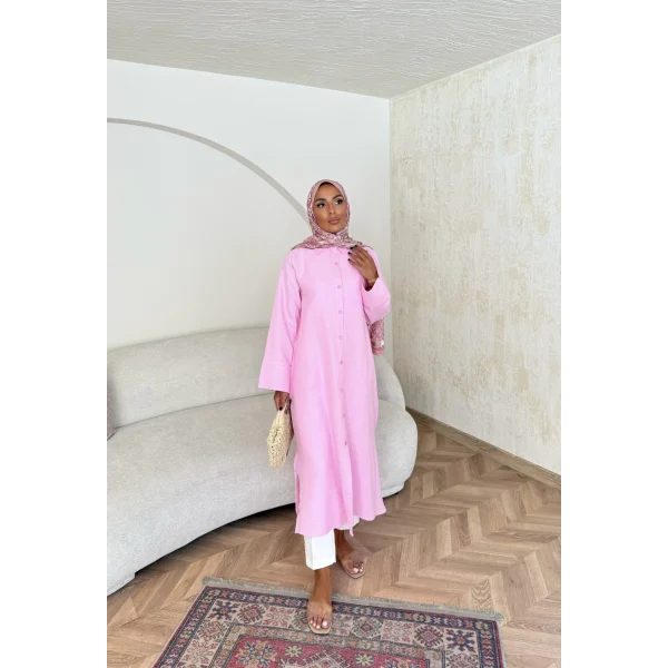 Bulster Müslin Gömlek - Pembe