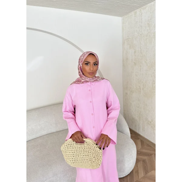 Bulster Müslin Gömlek - Pembe