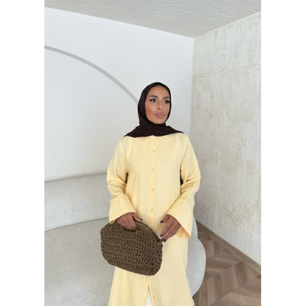 Bulster Müslin Gömlek - Sarı