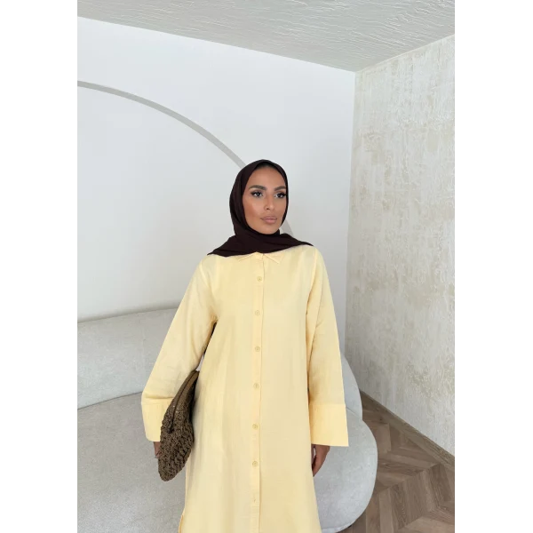 Bulster Müslin Gömlek - Sarı
