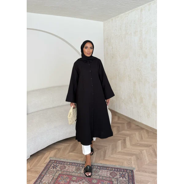 Bulster Müslin Gömlek - Siyah