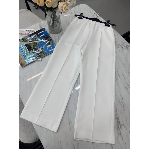 Çimalı Scuba Bol Pantolon - Beyaz