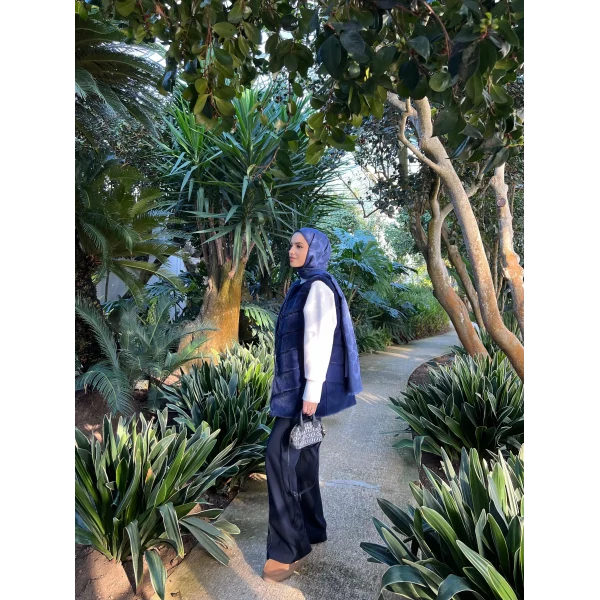 Classic Kürk Yelek - Lacivert