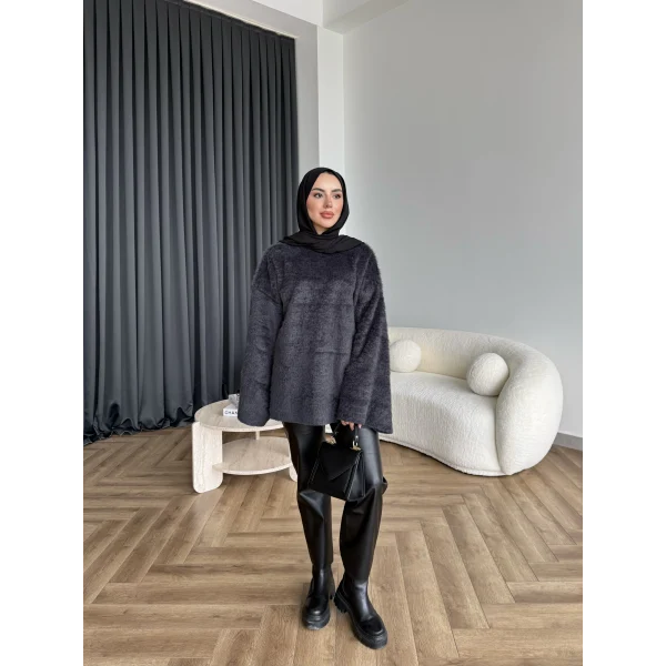 Darlan Tüylü Kazak - Antrasit