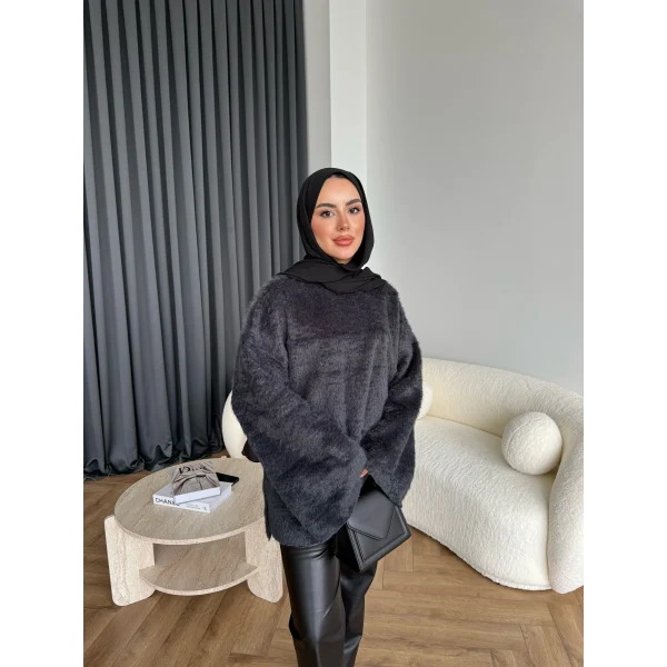 Darlan Tüylü Kazak - Antrasit