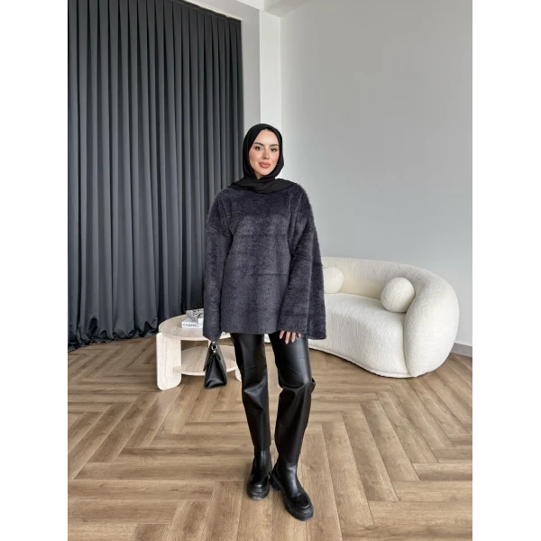 Darlan Tüylü Kazak - Antrasit