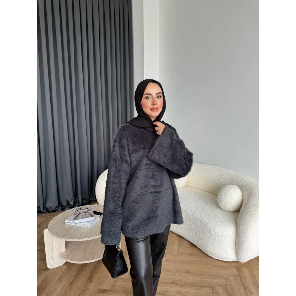 Darlan Tüylü Kazak - Antrasit