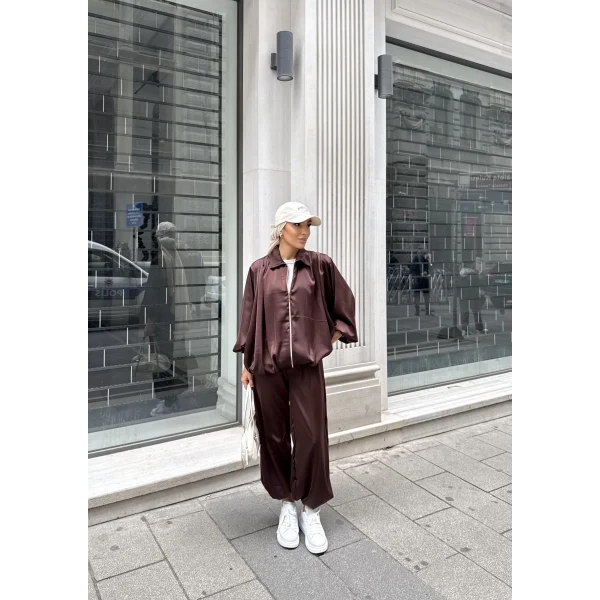 Devil Saten Takım - Acı Kahve