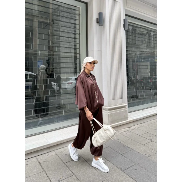 Devil Saten Takım - Acı Kahve