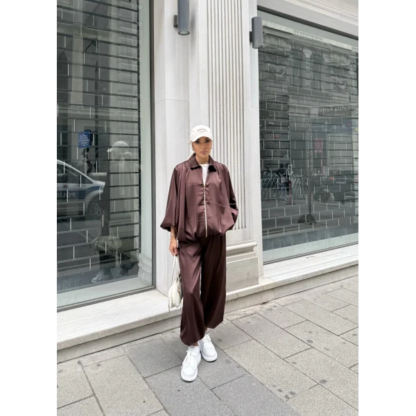 Devil Saten Takım - Acı Kahve