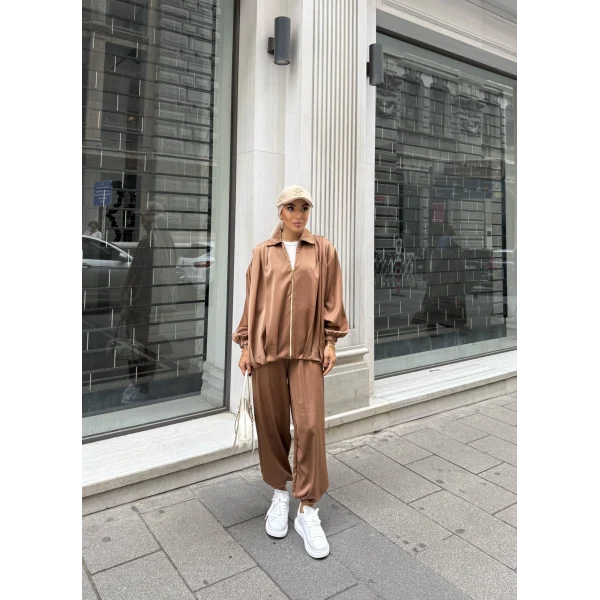 Devil Saten Takım - Camel