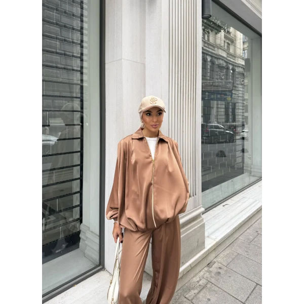 Devil Saten Takım - Camel