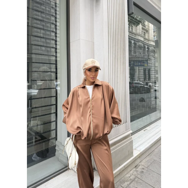 Devil Saten Takım - Camel