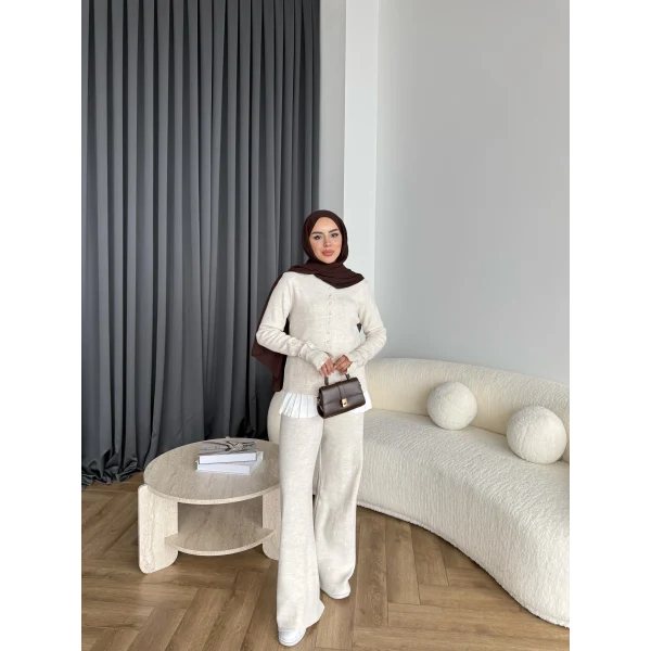 Diana Triko Takım - Bej