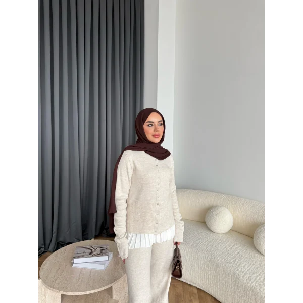 Diana Triko Takım - Bej