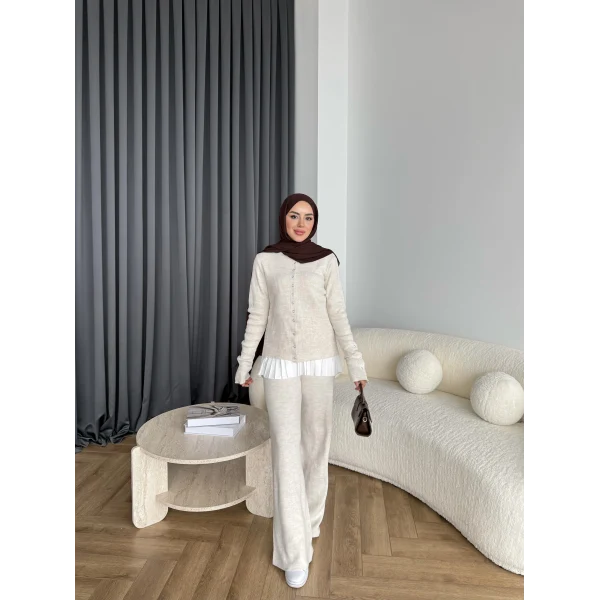 Diana Triko Takım - Bej