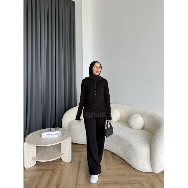 Diana Triko Takım - Siyah