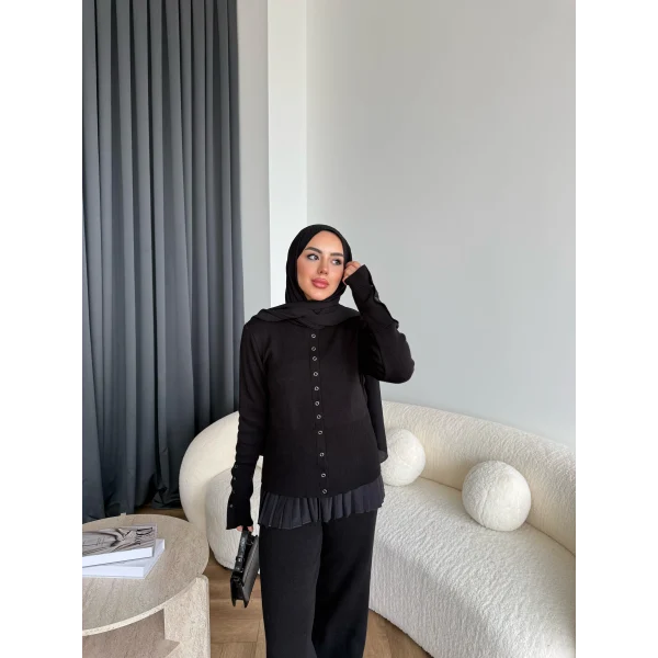 Diana Triko Takım - Siyah