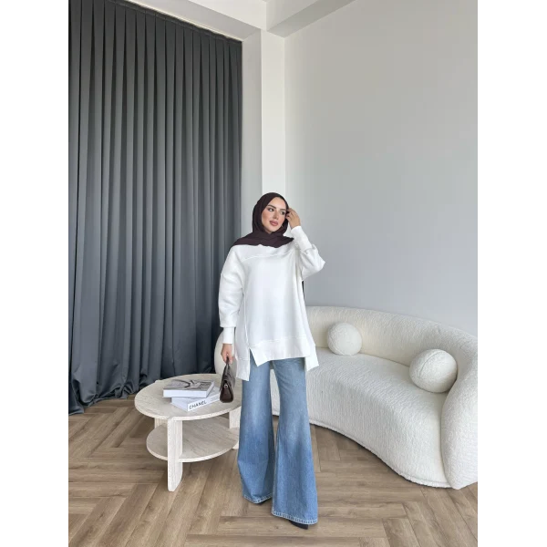 Dilvi Model Sweat - Beyaz