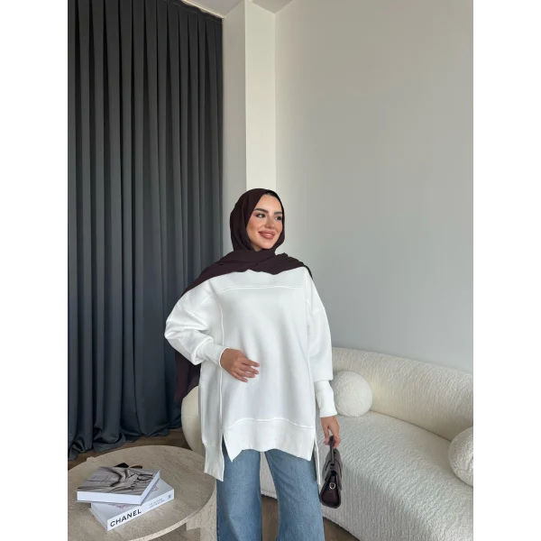 Dilvi Model Sweat - Beyaz