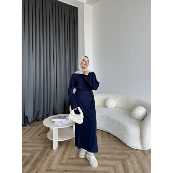 Dora Triko Elbise - Lacivert