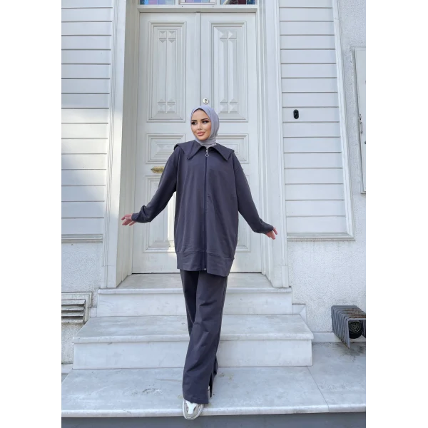 Duhan İkili Takım - Gri