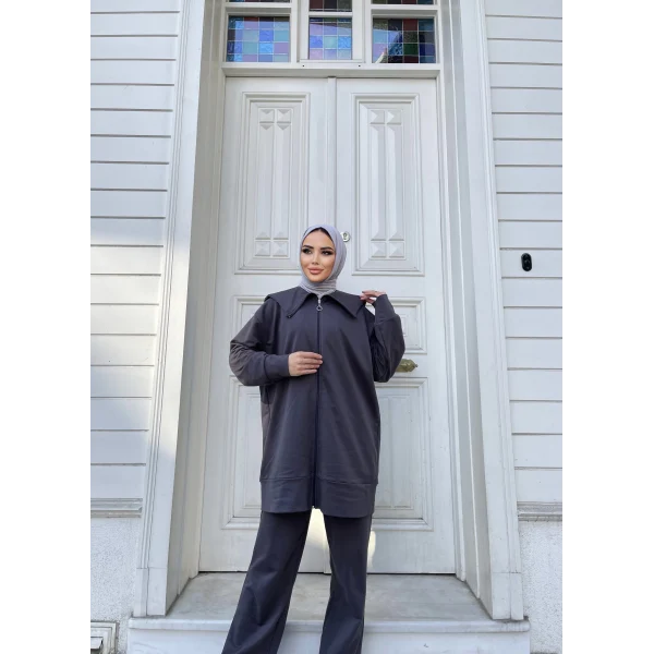 Duhan İkili Takım - Gri