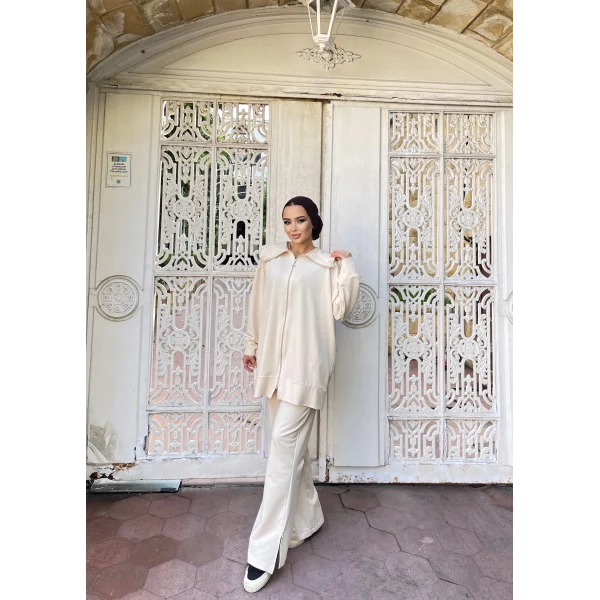 Duhan İkili Takım - Krem