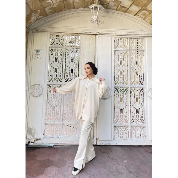 Duhan İkili Takım - Krem