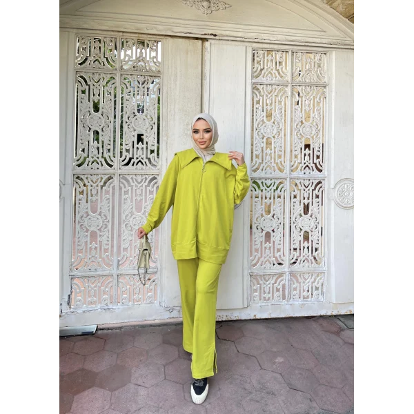 Duhan İkili Takım - Yağ Yeşili