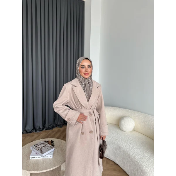 Edalla Kaşe Kaban - Bej