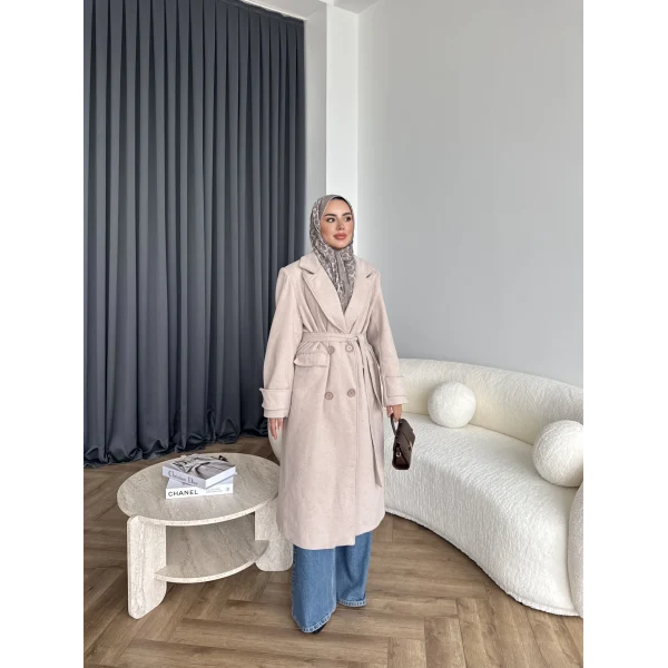 Edalla Kaşe Kaban - Bej