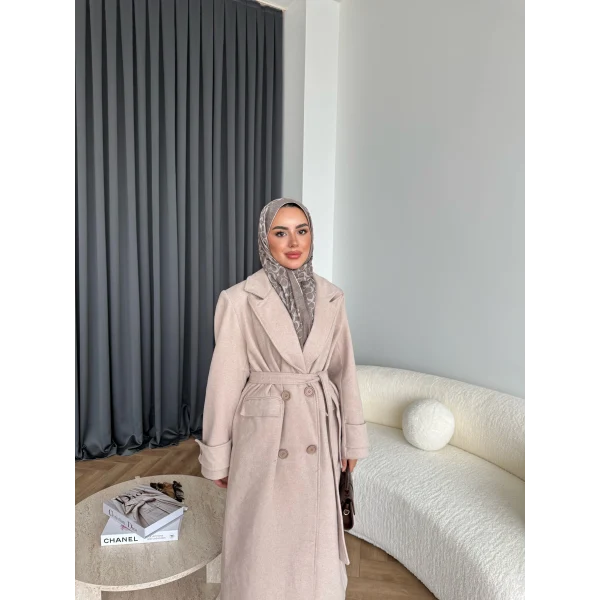 Edalla Kaşe Kaban - Bej