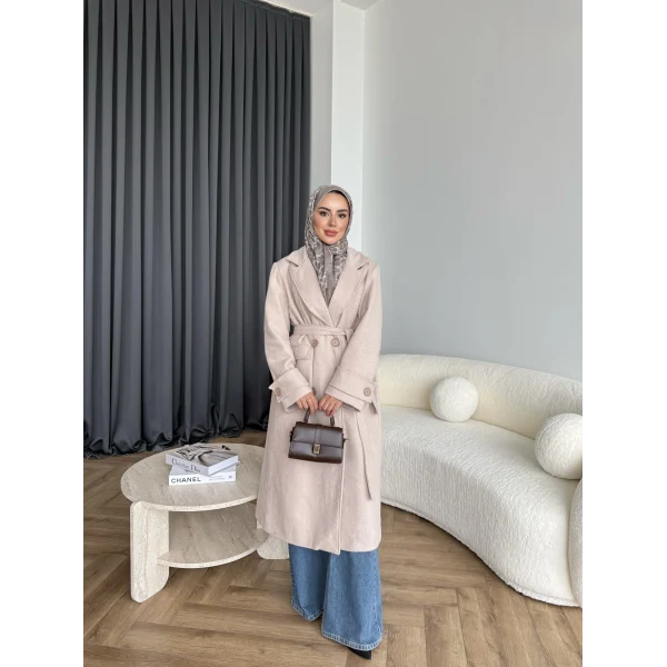 Edalla Kaşe Kaban - Bej