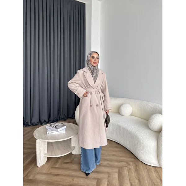 Edalla Kaşe Kaban - Bej