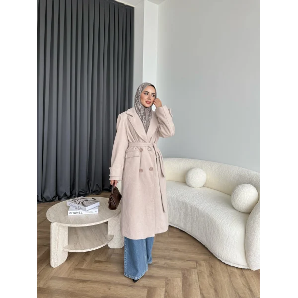 Edalla Kaşe Kaban - Bej