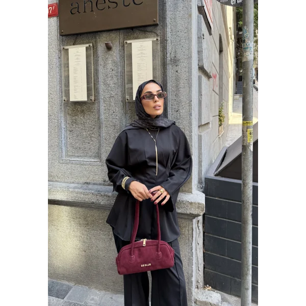 Esil Krep Takım - Siyah