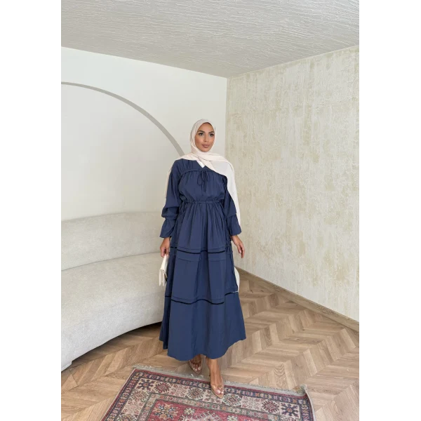 Exlan İndirimli Elbise - Lacivert