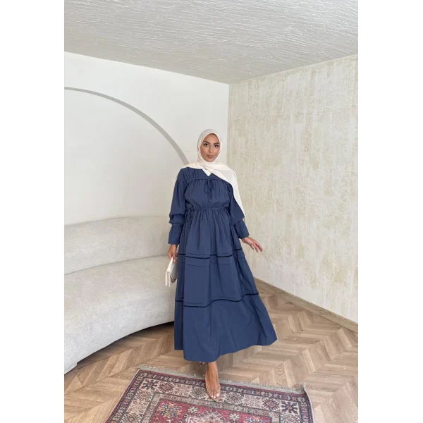 Exlan İndirimli Elbise - Lacivert