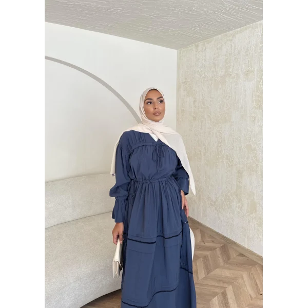 Exlan İndirimli Elbise - Lacivert