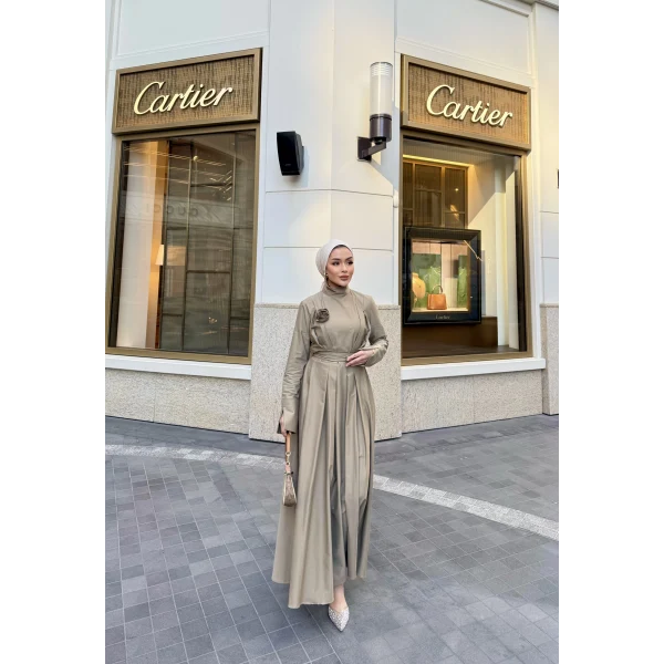 Eyşan Elbise - Yeşil