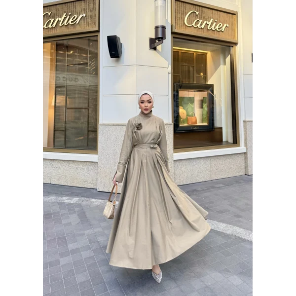 Eyşan Elbise - Yeşil