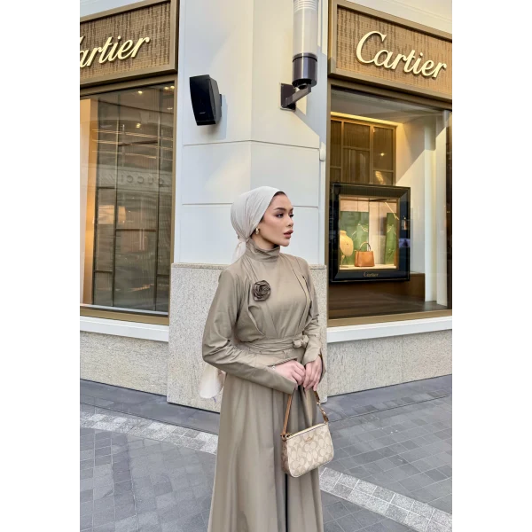 Eyşan Elbise - Yeşil