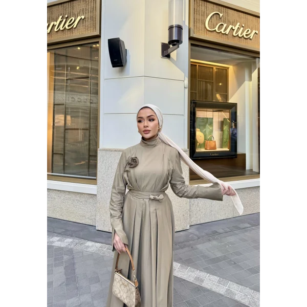 Eyşan Elbise - Yeşil