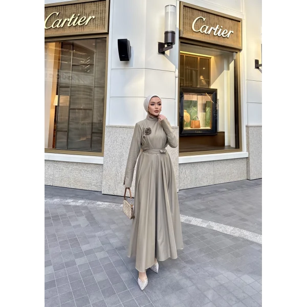 Eyşan Elbise - Yeşil